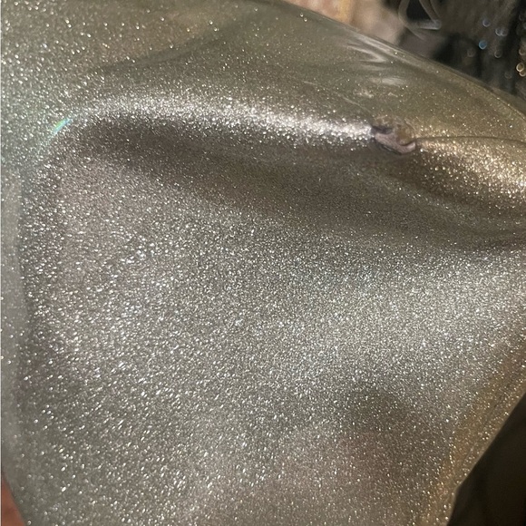 Kate Spade Silver Metallic Sparkle Tote. Project bag Please see all photos. - Picture 7 of 8